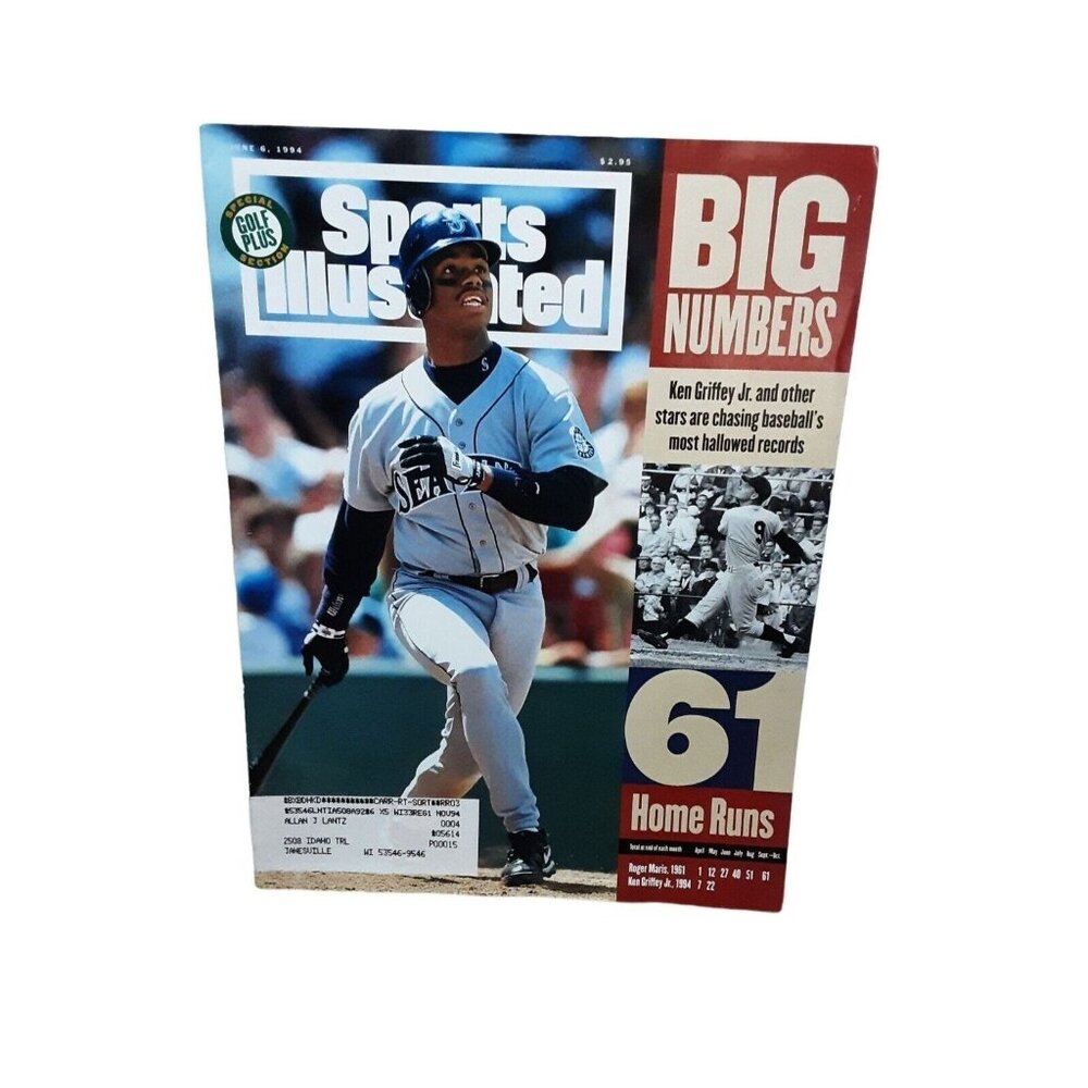 Sports Illustrated June 6 1994 Ken Griffey Jr Seattle Mariners